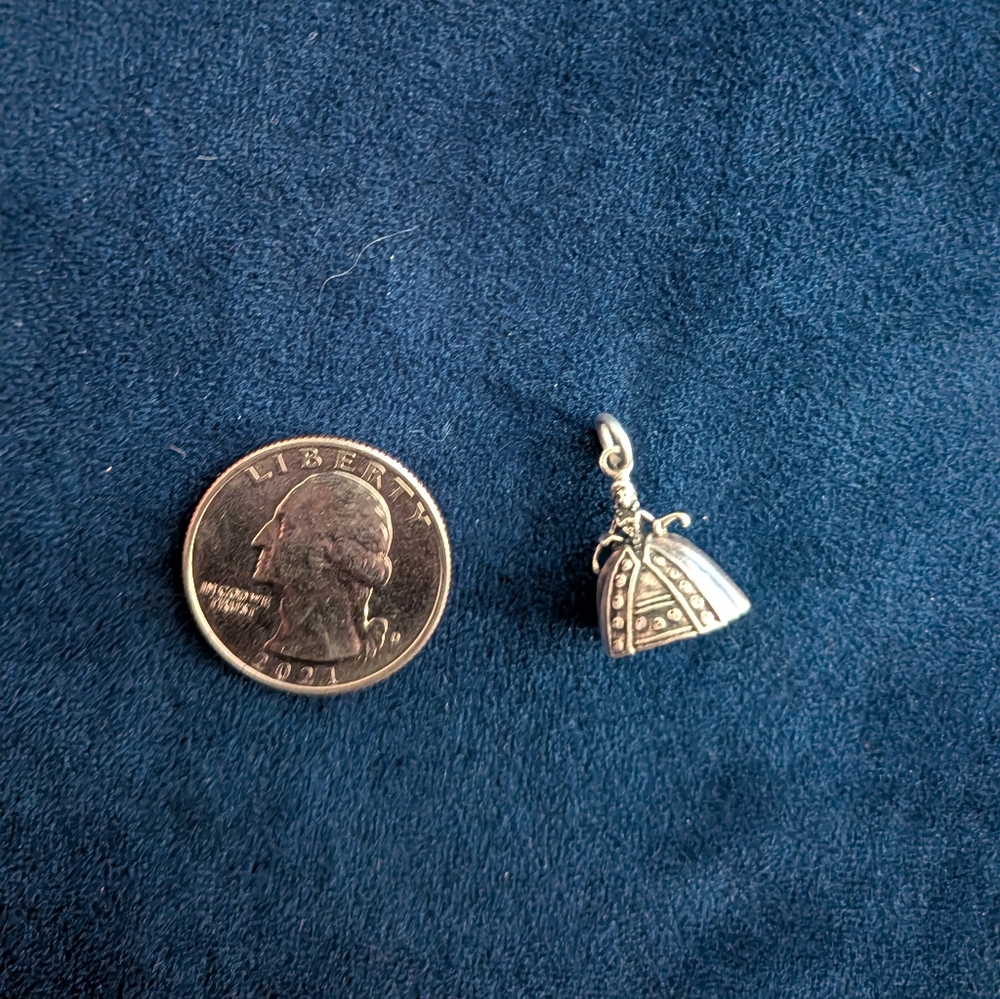 Elegant Silver Princess Pendant Charm